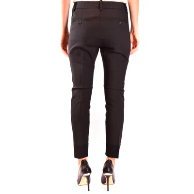 Dsquared2 Classic Wool Trousers Women In Black