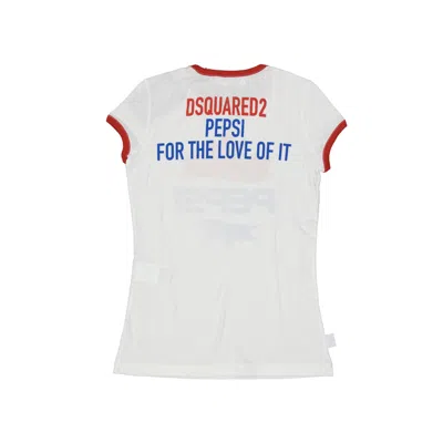 Dsquared2 Cottn Logo T-shirt Men In White