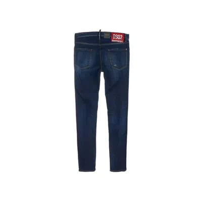 Dsquared2 Cotton Denim Jeans Women In Blue