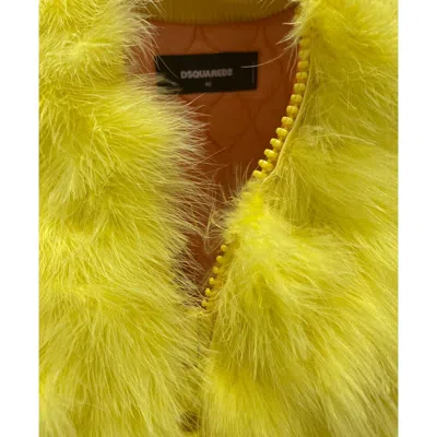 Dsquared2 Feathers Bomber Jacket Women In Green