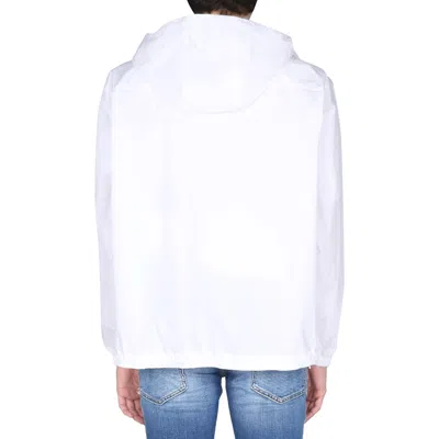 Dsquared2 Logo Hooded Windbreaker In Yellow