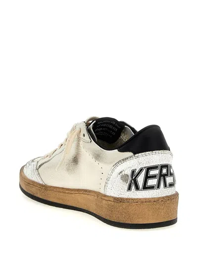 Golden Goose Ballstar Nappa Upper Leather Star And Heel Crack Toe And Spur In Brown