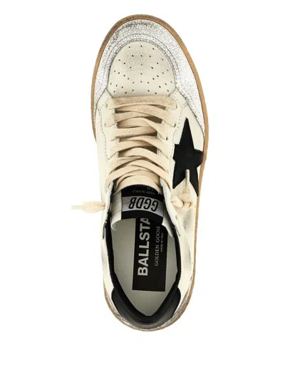 Golden Goose Ballstar Nappa Upper Leather Star And Heel Crack Toe And Spur In Brown