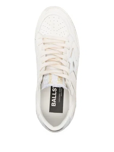 Golden Goose Low Top Sneakers With Rubber Sole And Metallic Accents In Multi