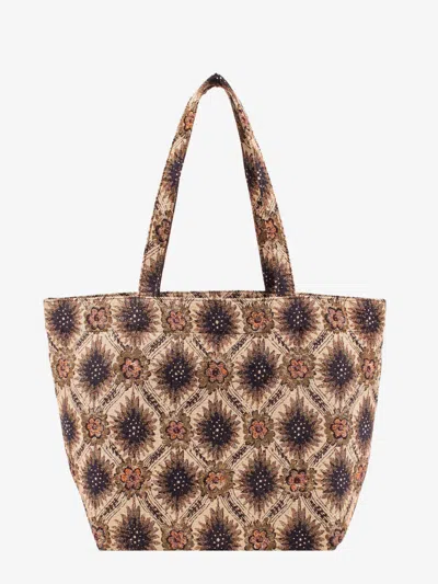 Etro Women Fabric Shopping Bag With Pegasus Embossed Maxi Embroidery