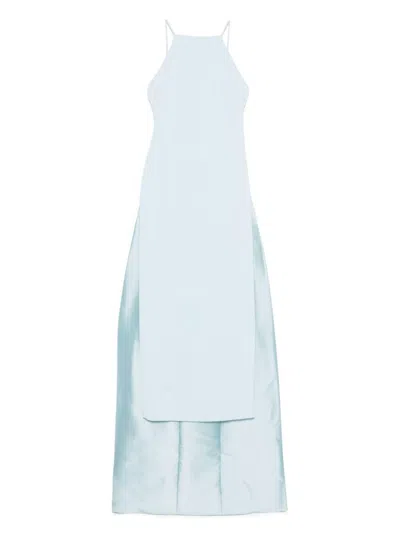 Solace London Sky Blue Ulla Maxi Dress In Blue