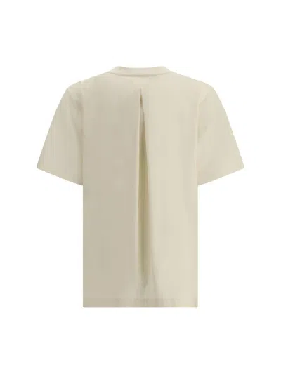Moncler T-shirt With Side Slits In White