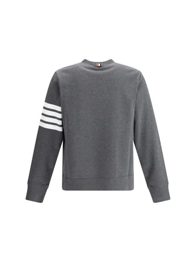 Thom Browne Four-stripe Sweatshirt In Gray