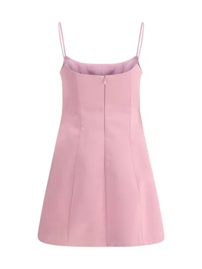 Blumarine Duchess Short Dress Spaghetti Straps In Pink
