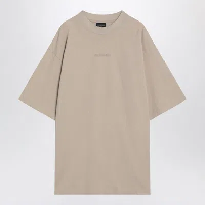 Balenciaga New  Back Medium Fit T-shirt In Neutral