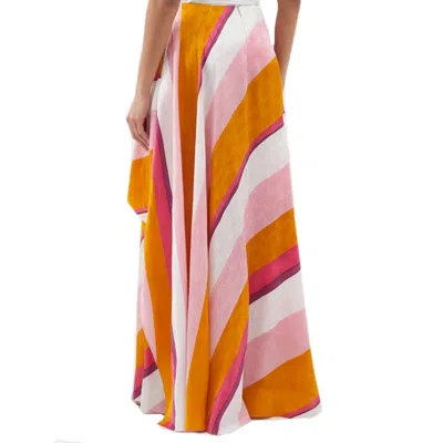 Fendi Ff Color-block Draped Trousers Women In Multi