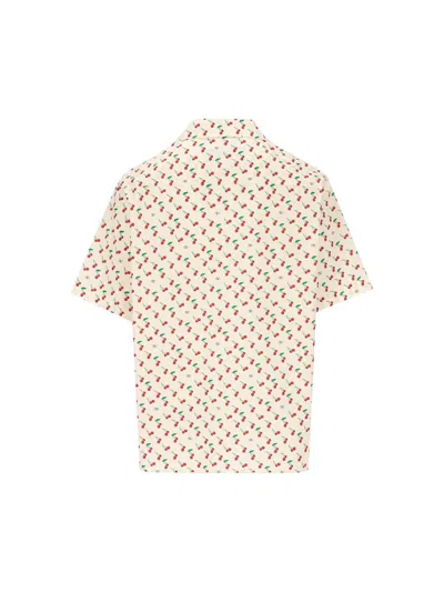 Valentino Cotton Poplin Bowling Shirt With Cherryfic Print