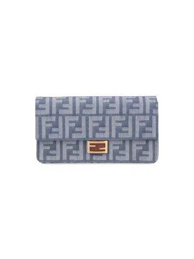 Fendi 'baguette' Wallet With Shoulder Strap