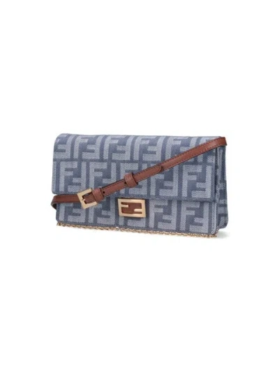 Fendi 'baguette' Wallet With Shoulder Strap