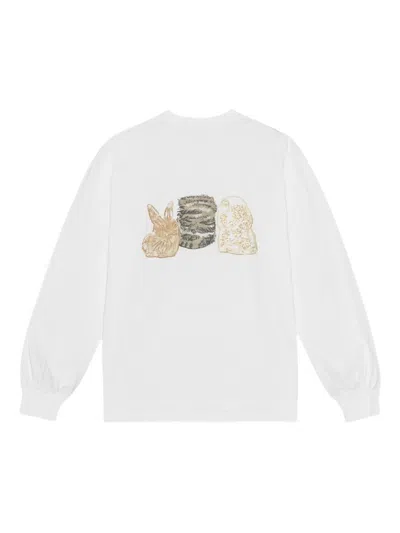 Ganni Oversized Printed Organic And Recycled Cotton-jersey Sweatshirt