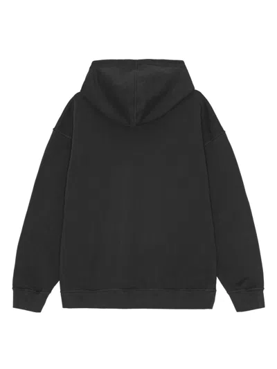 Ganni Women Cherries Organic Cotton Hoodie In Black