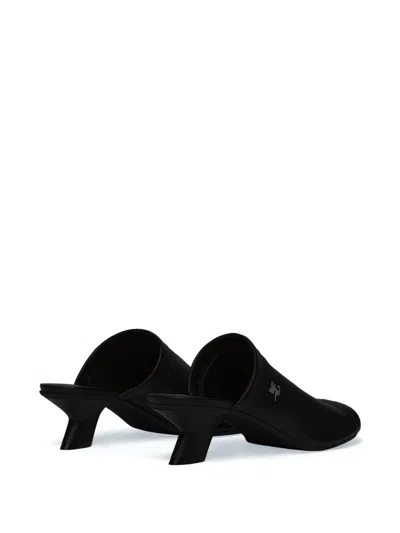 Courrèges Black Leather Heels In Black