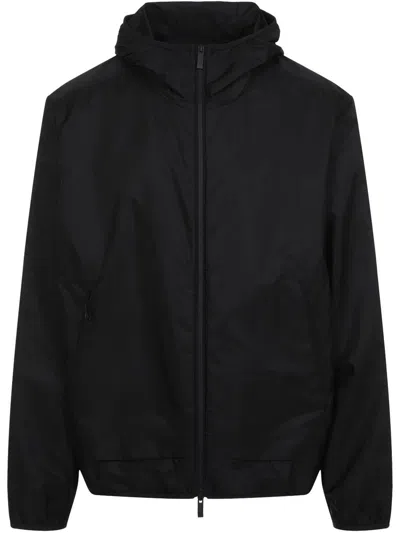 Moncler Granier Zip-up Windbreaker Jacket In Black