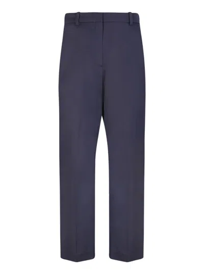 Kenzo Wool Suit Trousers In Blue