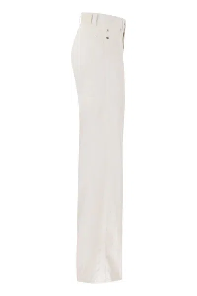 7 For All Mankind Lotta Linen - High Waist Flared Jeans