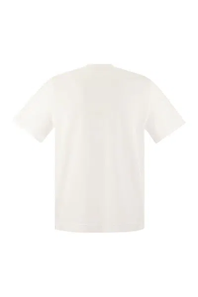 Fedeli White Cotton T-shirt In Neutral