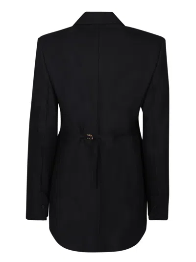 Jacquemus Caraco Raw-seam Single-breasted Blazer In Black