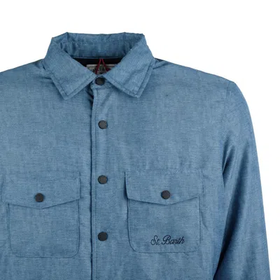 Mc2 Saint Barth Denim Overshirt In Multi