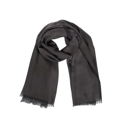Givenchy Logo Scarf Men In Black