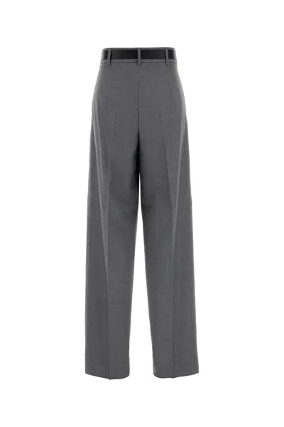 Max Mara Studio Pants Woman Grey In Gray