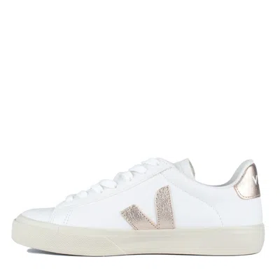 Veja Field Leather White Platine In Neutral