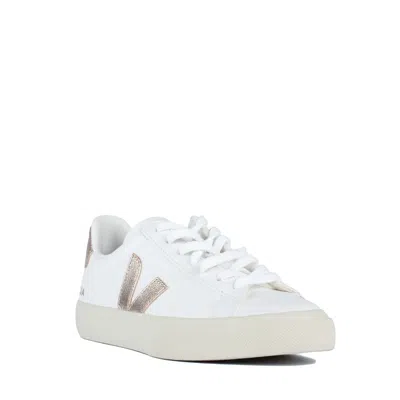 Veja Field Leather White Platine In Neutral