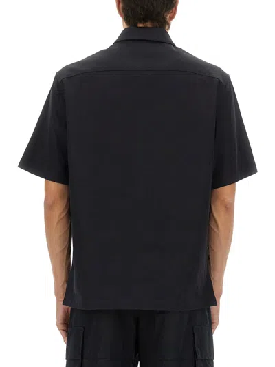Givenchy Short Sleeves Chest Pockets Shirt In Black
