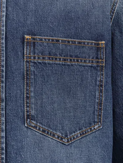Givenchy Classic Denim Shirt With Button-up Front