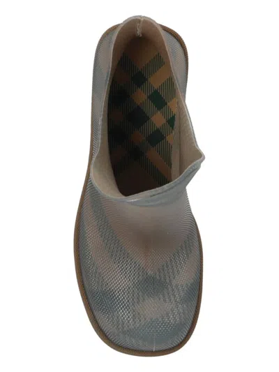 Burberry 65mm Marsh Checked Rubber Boots In Brown