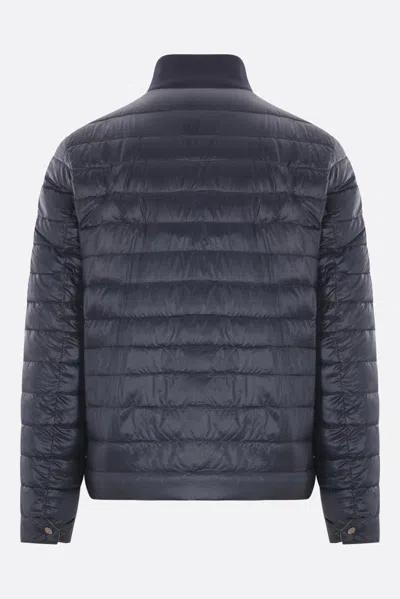 Herno Reversible Nylon Down Jacket In Blue