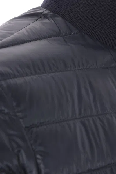 Herno Reversible Nylon Down Jacket In Blue