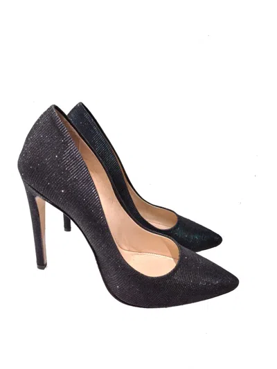 La Rose 100 Lurex Pointed Pumps In Black