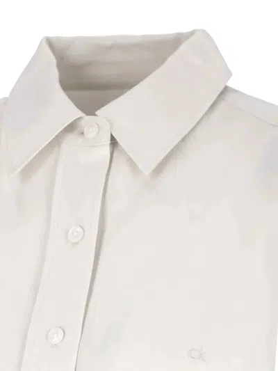 Calvin Klein Chemise À Manches Courtes In White