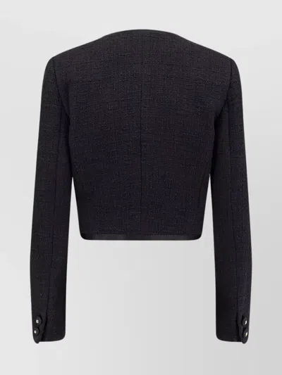 Dolce & Gabbana Cotton And Viscose Blazer With Animalier Print Lining In Blue