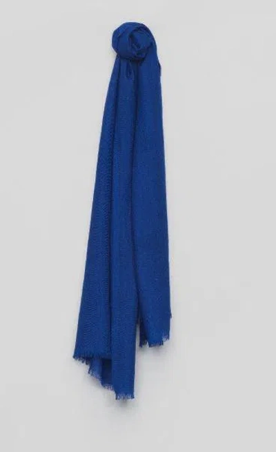 Begg X Co "wispy" Cashmere Scarf In Blue