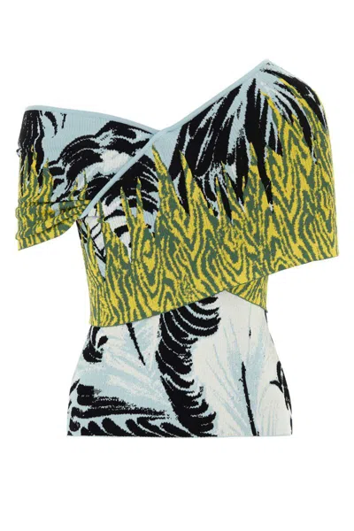 Bottega Veneta Women's Embroidered Jacquard Top In Multi