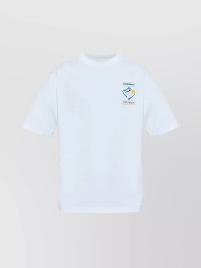 Casablanca Montaigne Sportif Crewneck Graphic Print T-shirt In Pattern