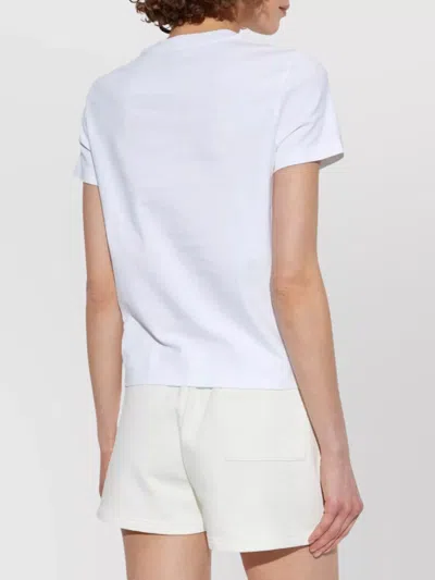 Casablanca Mountain Sports Cropped T-shirt In White
