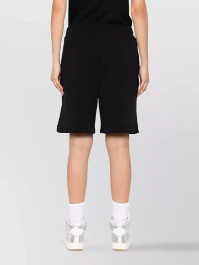 Moschino Graphic Teddy Bear Knee Length Shorts In Black