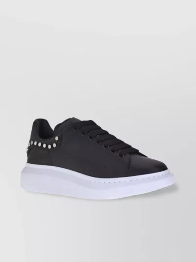 Alexander Mcqueen Studded Leather Platform Sneakers
