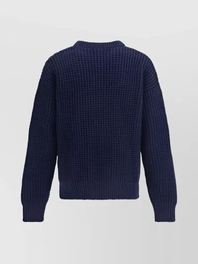 Jil Sander Crew-neck Pullover Jumper In Blue