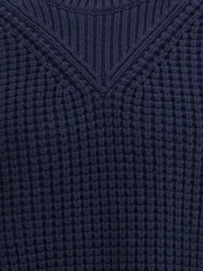 Jil Sander Crew-neck Pullover Jumper In Blue