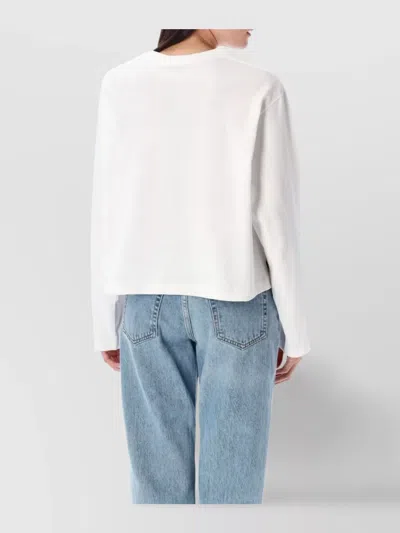 Polo Ralph Lauren Long Sleeve Cotton Crop Top