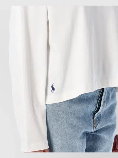 Polo Ralph Lauren Long Sleeve Cotton Crop Top