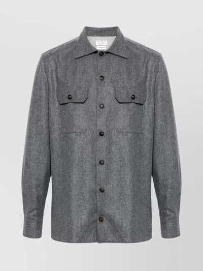 Brunello Cucinelli Flap Pocket Long-sleeved Shirt